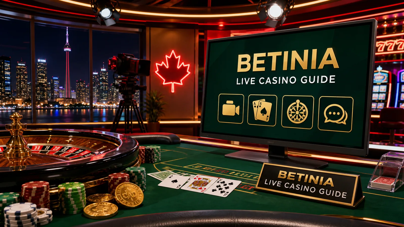 Betinia Live Casino content banner